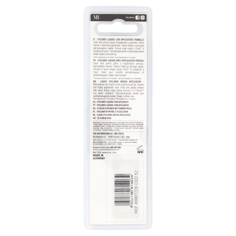 Miss Broadway Dip In Liner Eyeliner Liquido con Pennello Ultra Precisione Black